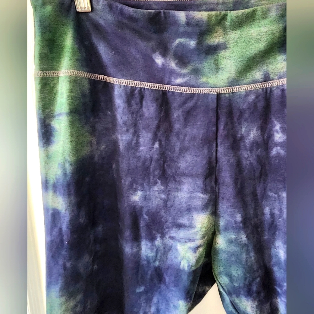 Wild Fable Womens Leggings, Blue/Green Tie Dye, Size L - Picture 7 of 12